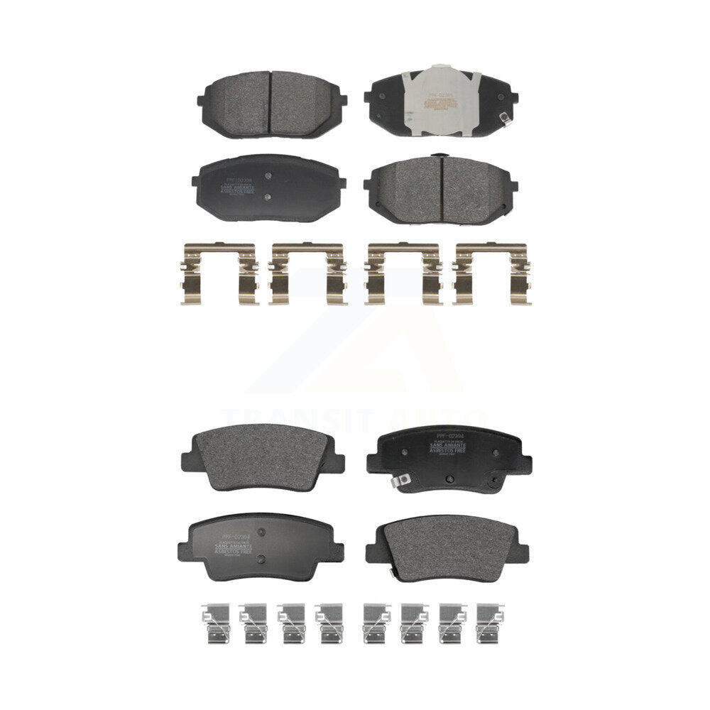 Semi-Metallic Brake Pads Front Rear Kit For Hyundai Ioniq 5 Kia EV6 6