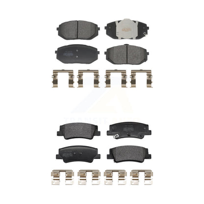 Semi-Metallic Brake Pads Front Rear Kit For Hyundai Tucson Kia Sportage