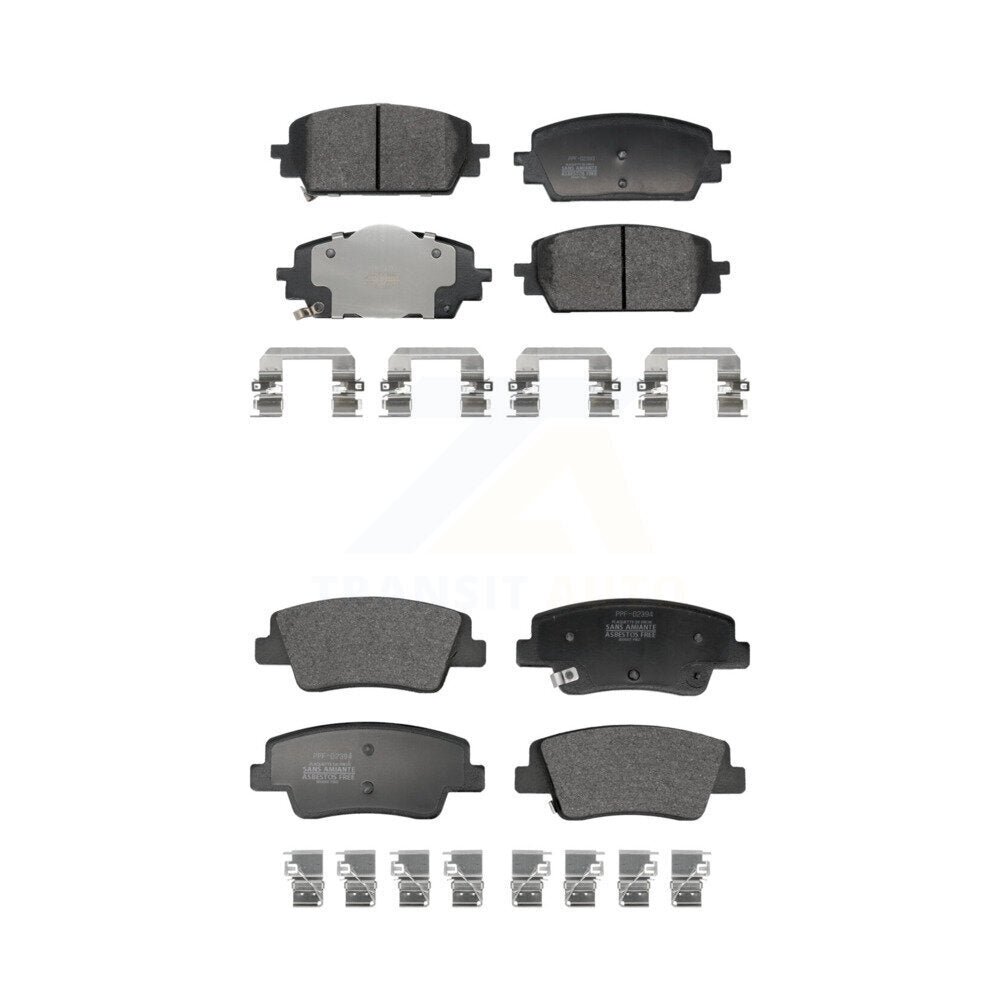 Semi-Metallic Brake Pads Front Rear Kit For Genesis GV70 G80 2.5L
