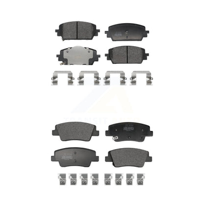 Semi-Metallic Brake Pads Front Rear Kit For Genesis GV70 G80 2.5L