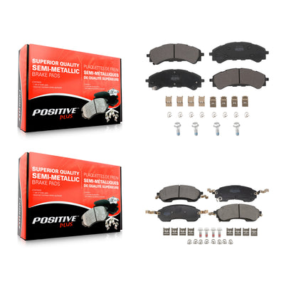 Semi-Metallic Brake Pads Front Rear Kit For Ford Bronco