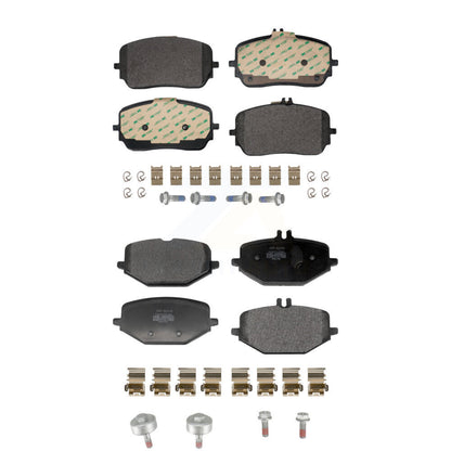 Semi-Metallic Brake Pad Front Rear Kit For Mercedes-Benz GLE450 GLS450 GLE53 AMG