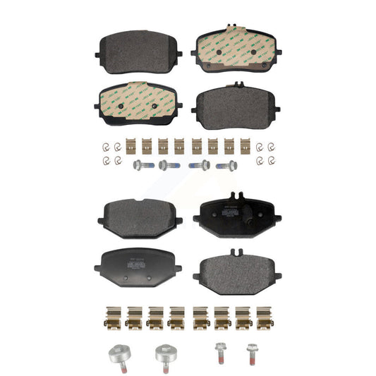 Semi-Metallic Brake Pad Front Rear Kit For Mercedes-Benz GLE450 GLS450 GLE53 AMG