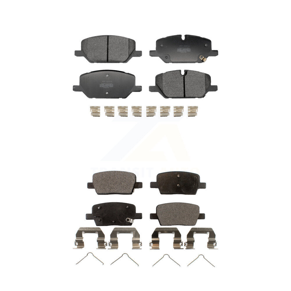 Semi-Metallic Brake Pads Front Rear Kit For 2021-2022 Chevrolet Camaro LT/LT1/LS