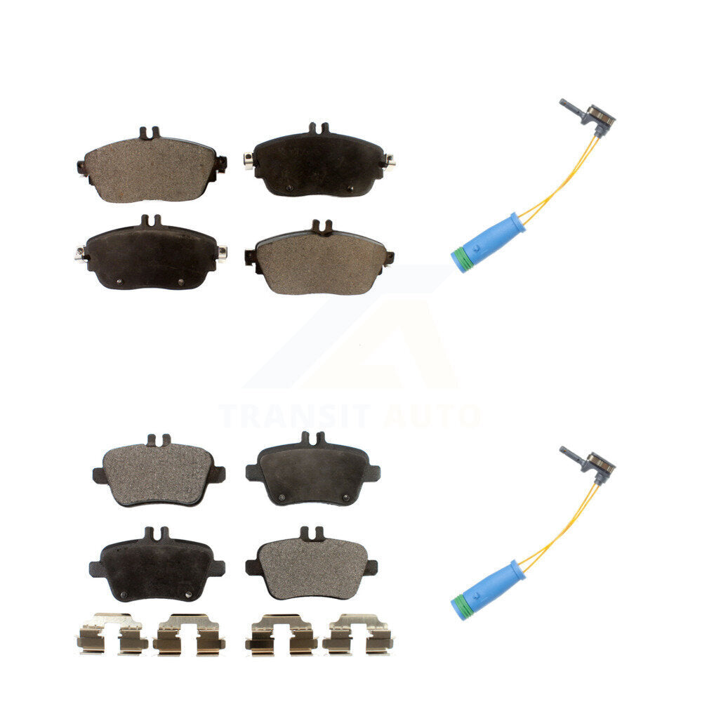 Semi-Metallic Brake Pad Wear Sensor Front Rear Kit For Mercedes-Benz CLA250 2.0L