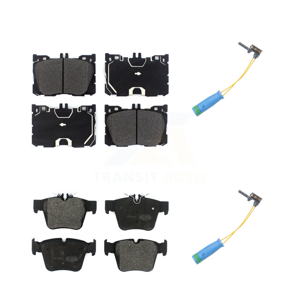 Semi-Metallic Brake Pads Wear Sensor Front Rear Kit For Mercedes-Benz GLC300 C43