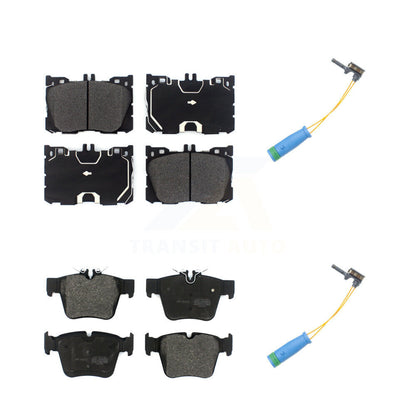 Semi-Metallic Brake Pads Wear Sensor Front Rear Kit For Mercedes-Benz GLC300 C43