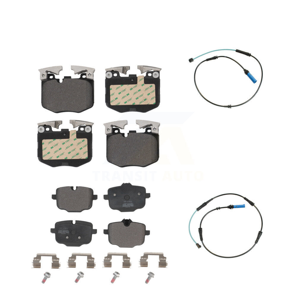 Semi-Metallic Brake Pad Wear Sensor Front Rear Kit For BMW 530i xDrive 540i 750i