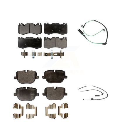 Semi-Metallic Disc Brake Pad And Wear Sensor Front Rear Kit For Land Rover Range