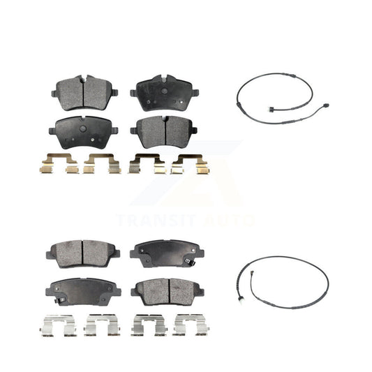 Semi-Metallic Brake Pads & Wear Sensor Front Rear Kit For Mini Cooper Countryman