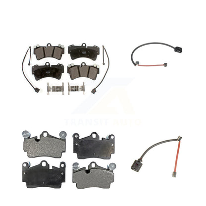 Semi-Metallic Brake Pad And Extra Wear Sensor Front Rear Kit For Audi Q7 Porsche