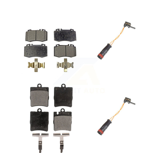 Semi-Metallic Brake Pad Wear Sensor Front Rear Kit For Mercedes-Benz C230 SLK350