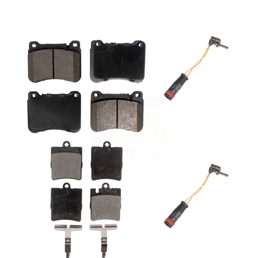 Semi-Metallic Brake Pad Wear Sensor Front Rear Kit For Mercedes-Benz SLK350 C230