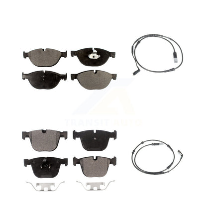 Semi-Metallic Disc Brake Pads Wear Sensor Front Rear Kit For 2009 BMW 750i 750Li