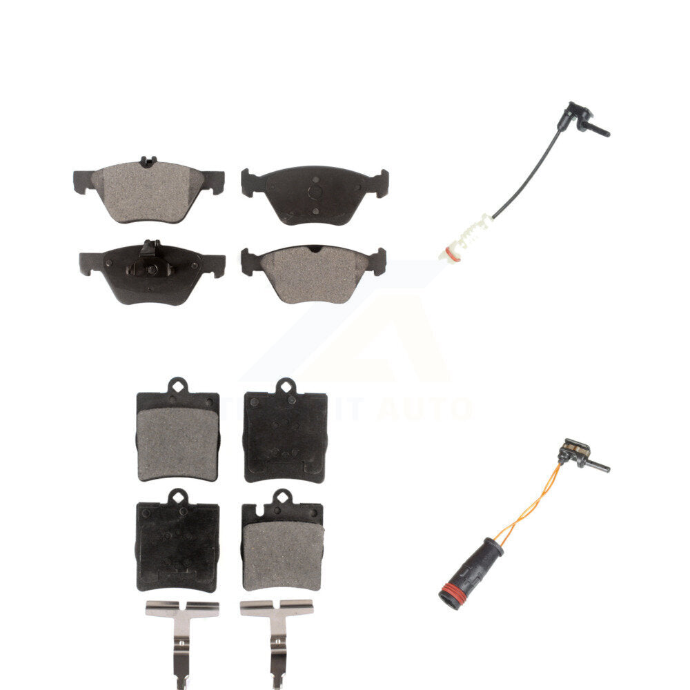 Semi-Metallic Disc Brake Pad Wear Sensor Front Rear Kit For Mercedes-Benz CLK320