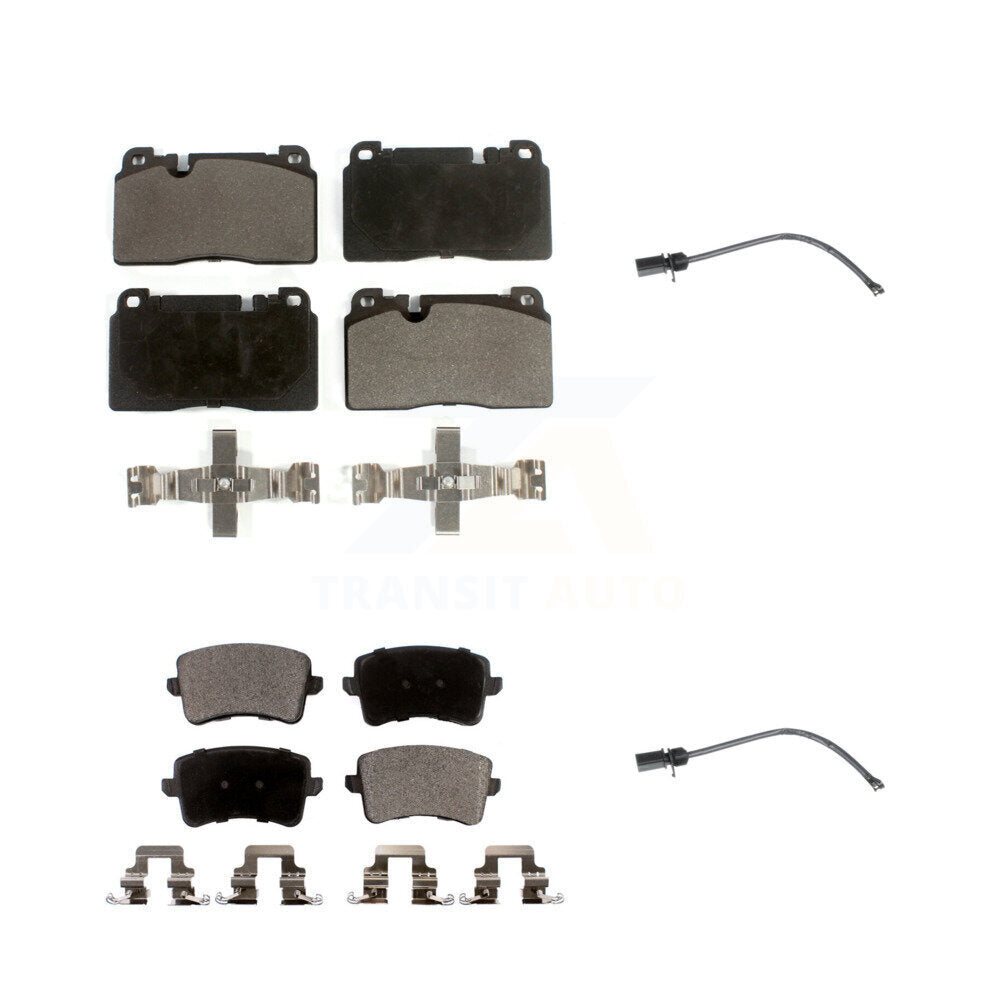 Semi-Metallic Disc Brake Pads Wear Sensor Front Rear Kit For Audi Q5 To 5 3 2015