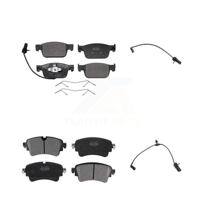Semi-Metallic Brake Pad And Extra Wear Sensor Front Rear Kit For Audi A4 Quattro
