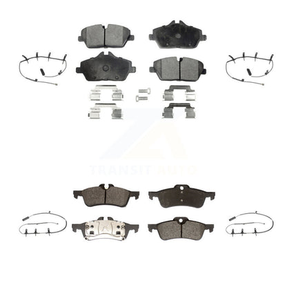 Semi-Metallic Disc Brake Pads And Wear Sensors Front Rear Kit For Mini Cooper