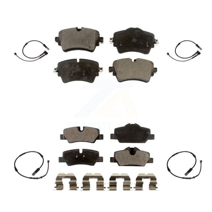 Semi-Metallic Disc Brake Pads And Wear Sensors Front Rear Kit For Mini Cooper