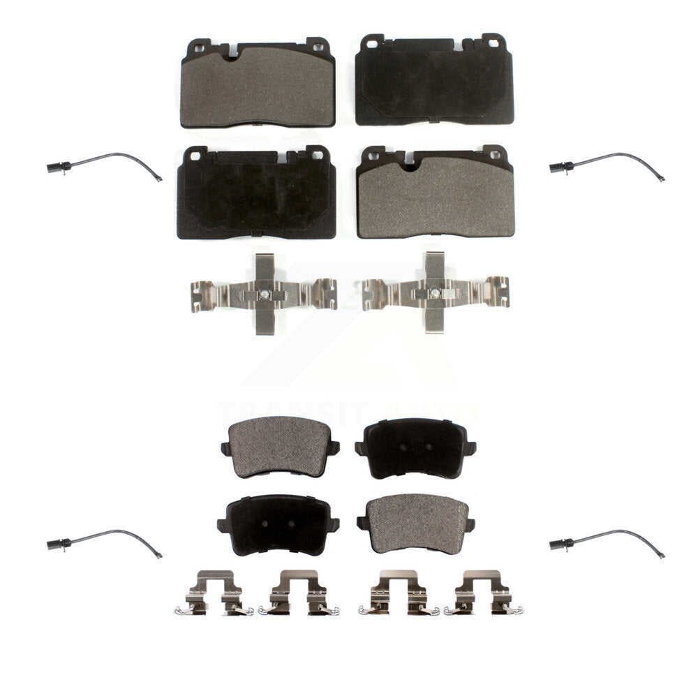 Semi-Metallic Disc Brake Pads Wear Sensor Front Rear Kit For Audi Q5 To 5 3 2015