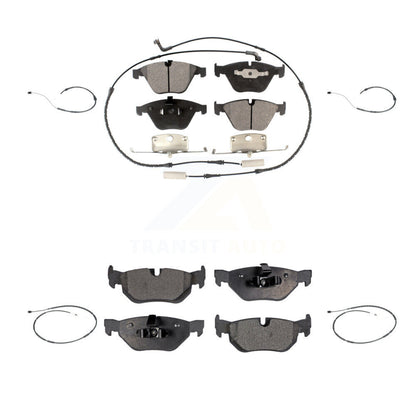 Semi-Metallic Disc Brake Pads And Extra Wear Sensors Front Rear Kit For BMW X1