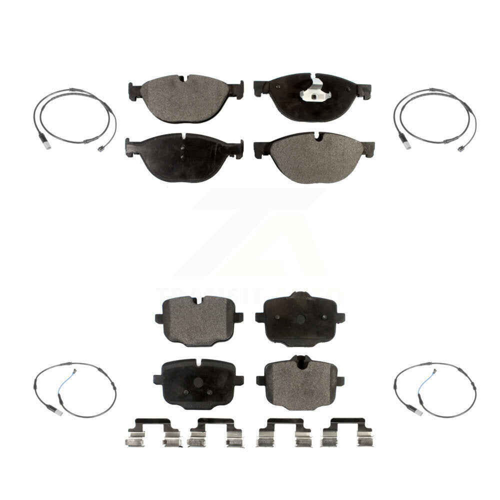 Semi-Metallic Brake Pad Wear Sensor Front Rear Kit For BMW 650i xDrive Gran 550i
