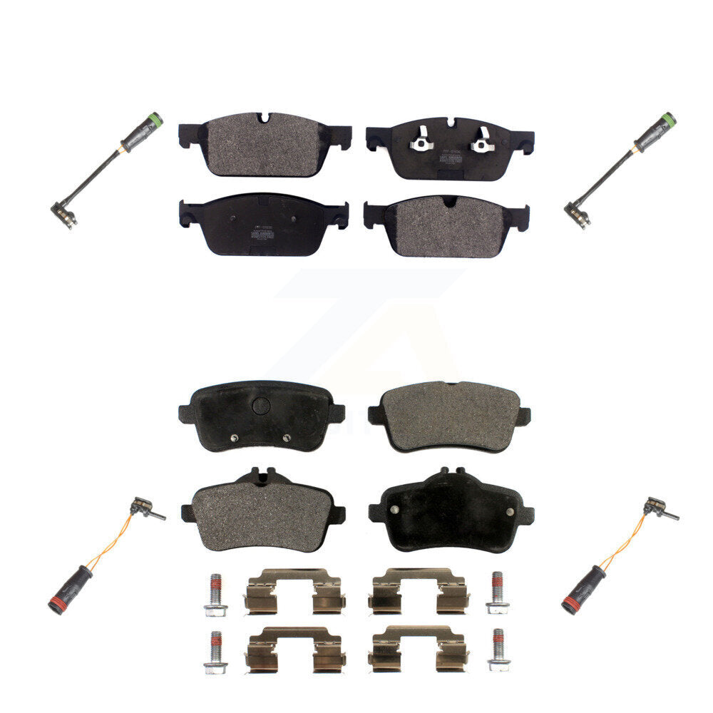 Semi-Metallic Brake Pad Wear Sensor Front Rear Kit For Mercedes-Benz GL350 GL550