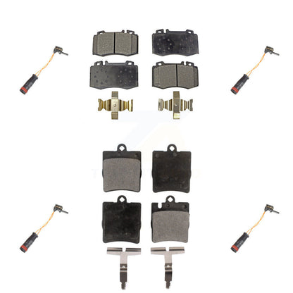 Semi-Metallic Brake Pad Wear Sensor Front Rear Kit For Mercedes-Benz C230 SLK350