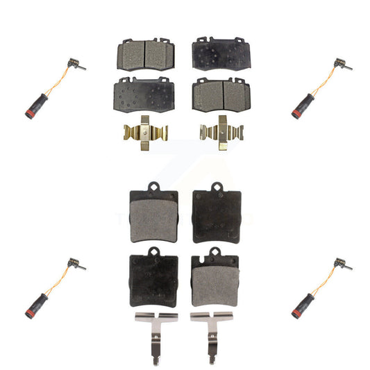 Semi-Metallic Brake Pad Wear Sensor Front Rear Kit For Mercedes-Benz C230 SLK350