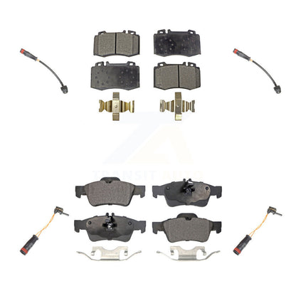 Semi-Metallic Brake Pads Wear Sensor Front Rear Kit For Mercedes-Benz SL500 5.0L
