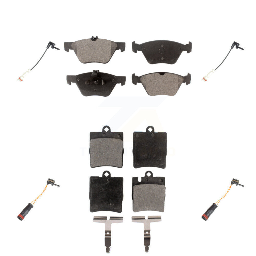Semi-Metallic Disc Brake Pad Wear Sensor Front Rear Kit For Mercedes-Benz CLK320
