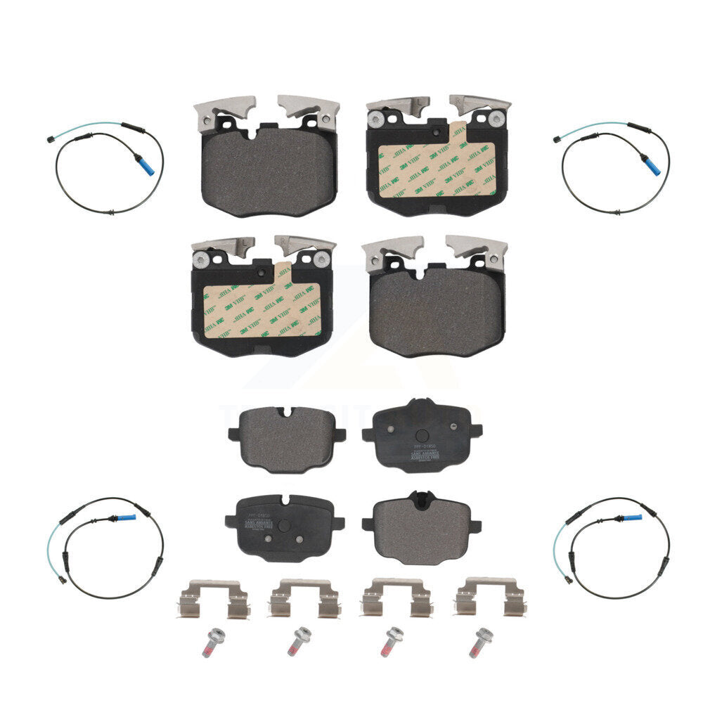 Semi-Metallic Brake Pad Wear Sensor Front Rear Kit For BMW 530i xDrive 540i 750i