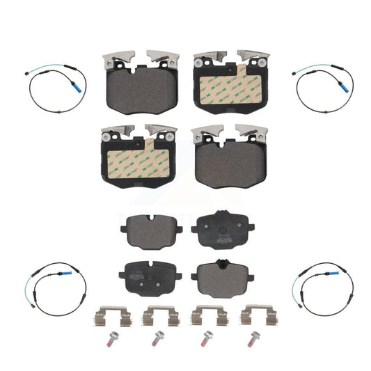 Semi-Metallic Brake Pad Wear Sensor Front Rear Kit For BMW 530i xDrive 540i 750i