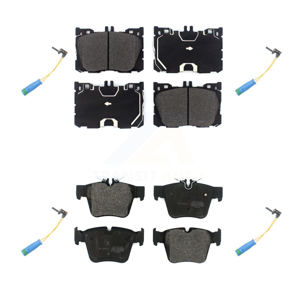 Semi-Metallic Brake Pads Wear Sensor Front Rear Kit For Mercedes-Benz GLC300 C43