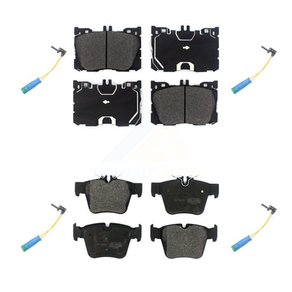 Semi-Metallic Brake Pads Wear Sensor Front Rear Kit For Mercedes-Benz GLC300 C43