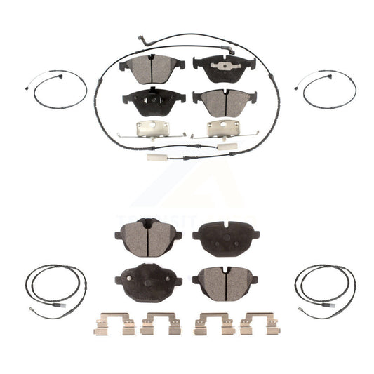 Semi-Metallic Disc Brake Pads And Extra Wear Sensors Front Rear Kit For BMW Z4