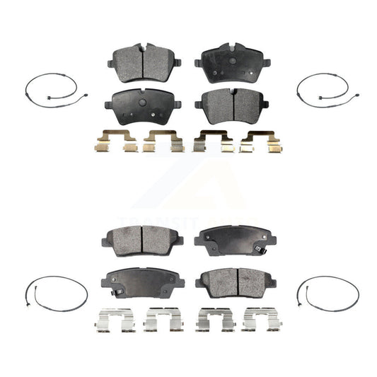Semi-Metallic Brake Pads & Wear Sensor Front Rear Kit For Mini Cooper Countryman