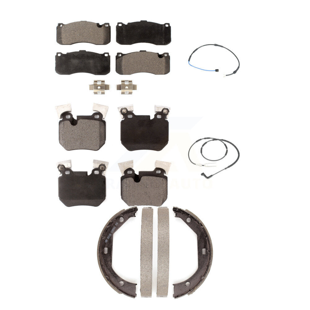 Semi-Metallic Brake Pad Wear Sensor Front Rear Kit (5Pc) For BMW 135i 135is 3.0L