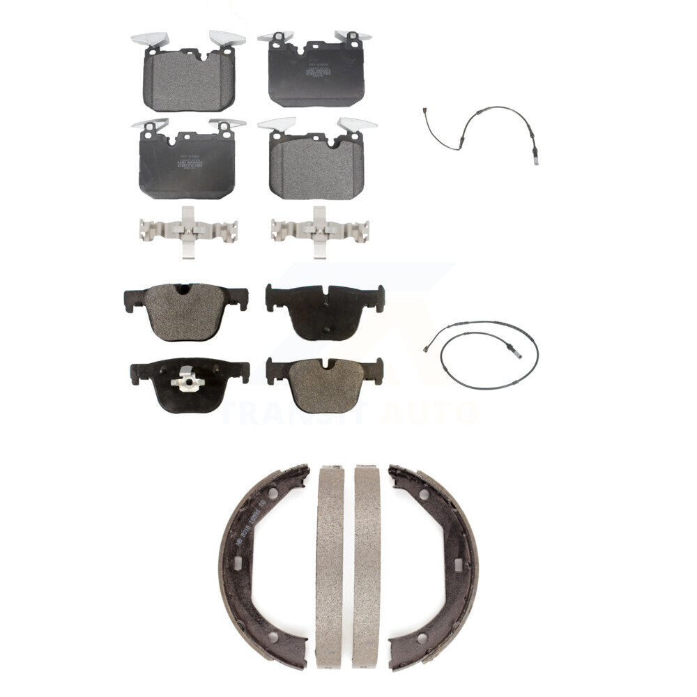 Semi-Metallic Brake Pads Wear Sensor Front Rear Kit (5Pc) For BMW 340i xDrive GT