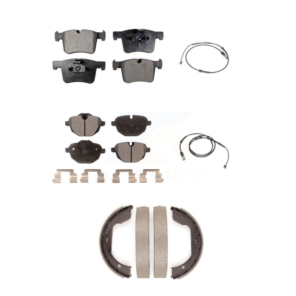 Semi-Metallic Brake Pad Wear Sensor Front Rear Kit (5Pc) For 11 BMW X3 xDrive28i