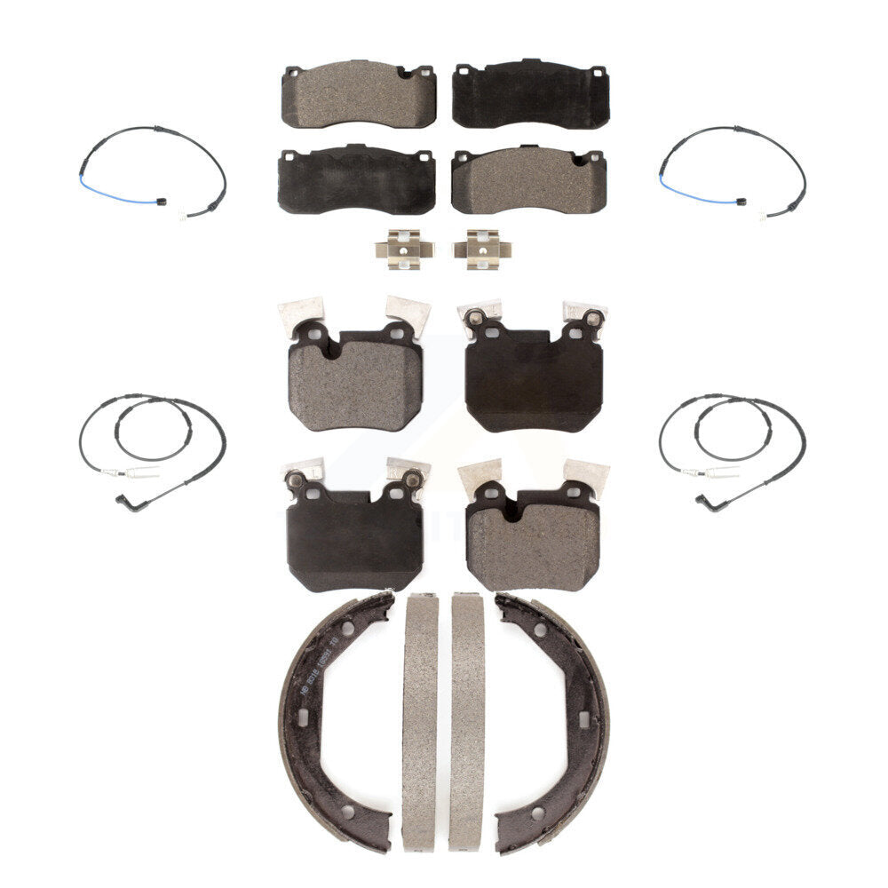 Semi-Metallic Brake Pad Wear Sensor Front Rear Kit (7Pc) For BMW 135i 135is 3.0L