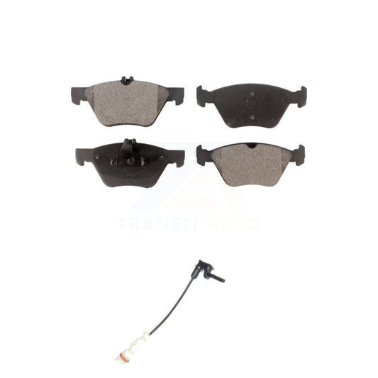 Semi-Metallic Brake Pads & Wear Sensor Front Kit For Mercedes-Benz E320 Chrysler