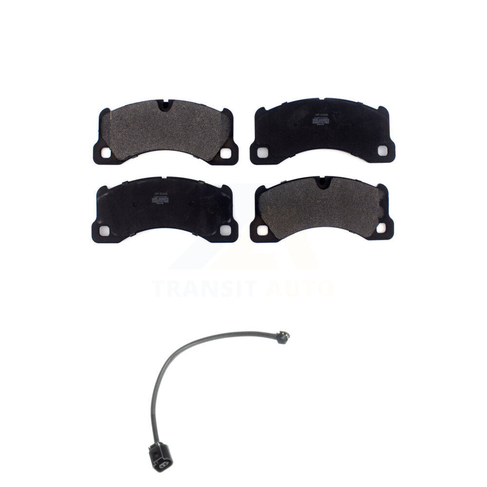 Semi-Metallic Brake Pad And Wear Sensor Front Kit For Porsche Cayenne Volkswagen