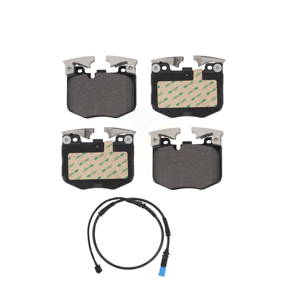 Semi-Metallic Disc Brake Pads And Wear Sensors Front Kit For BMW X5 X7