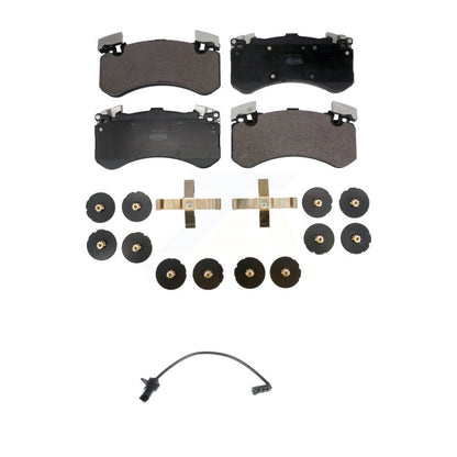 Semi-Metallic Disc Brake Pads And Wear Sensors Front Kit For Audi S6 S7 S8