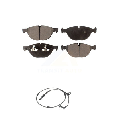 Semi-Metallic Disc Brake Pad And Wear Sensor Front Kit For 2009 BMW X6 xDrive50i