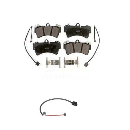 Semi-Metallic Brake Pads Extra Wear Sensor Front Kit For Audi Q7 Porsche Cayenne