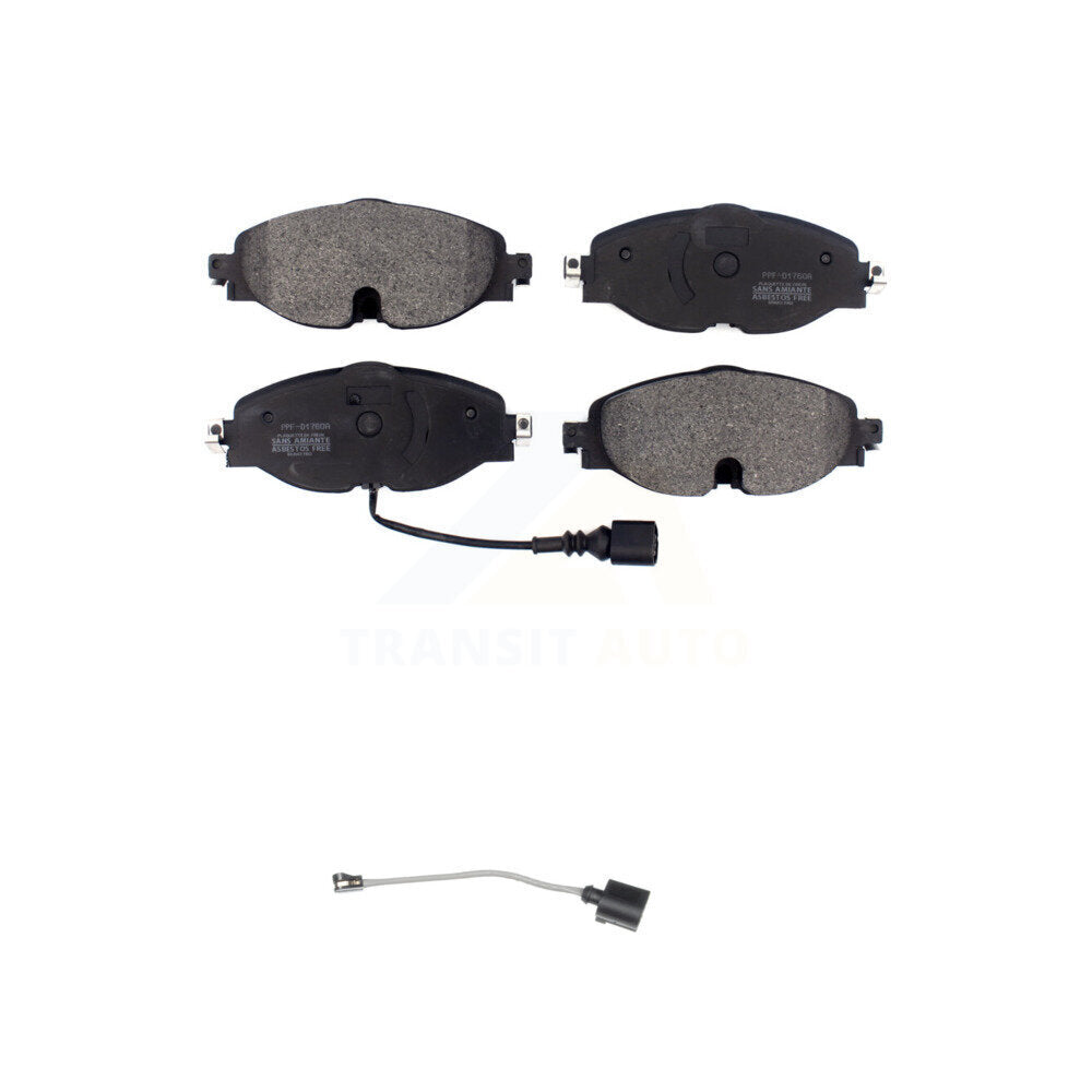 Semi-Metallic Brake Pad Extra Wear Sensor Front Kit For Volkswagen Jetta Golf A3