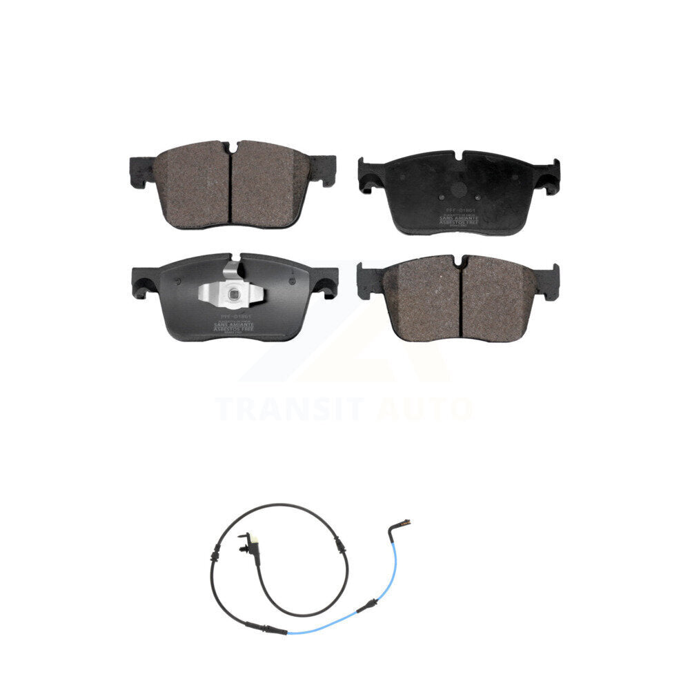 Semi-Metallic Disc Brake Pads And Wear Sensors Front Kit For Jaguar XE XF