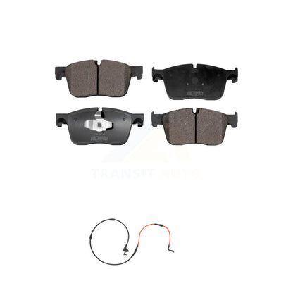 Semi-Metallic Disc Brake Pads And Wear Sensors Front Kit For Jaguar XE